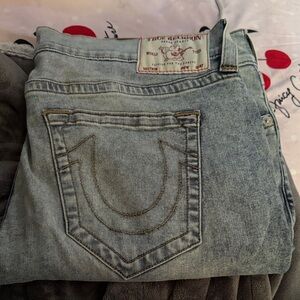 True Religion Women's Light Blue High-Rise Jeans